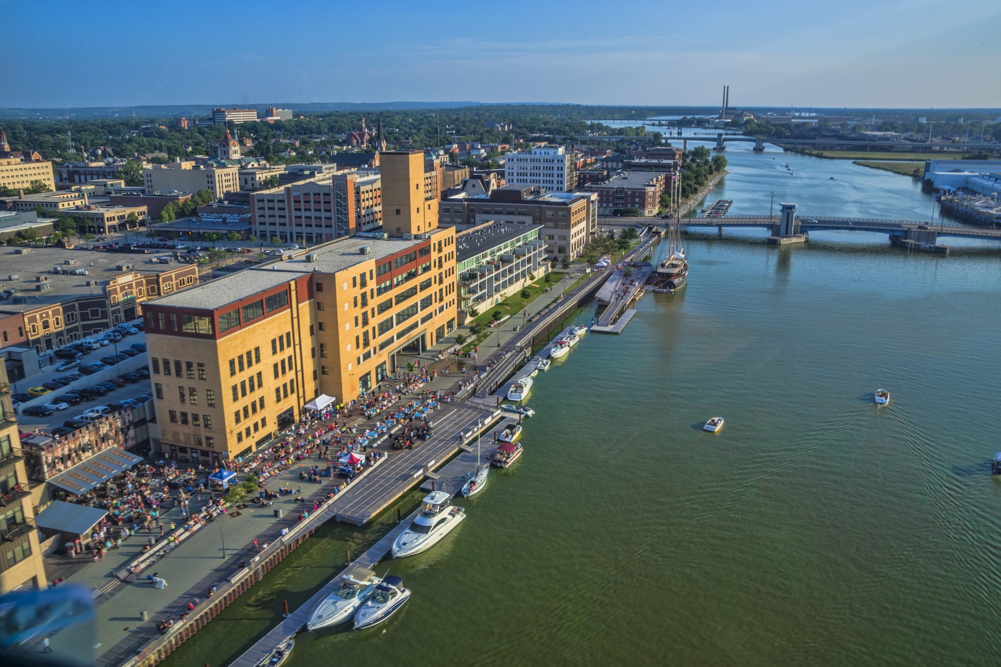 Downtown Green Bay and the Fox River